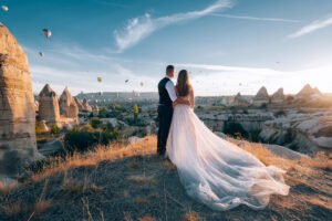 photo session wedding couple in cappadocia turkey